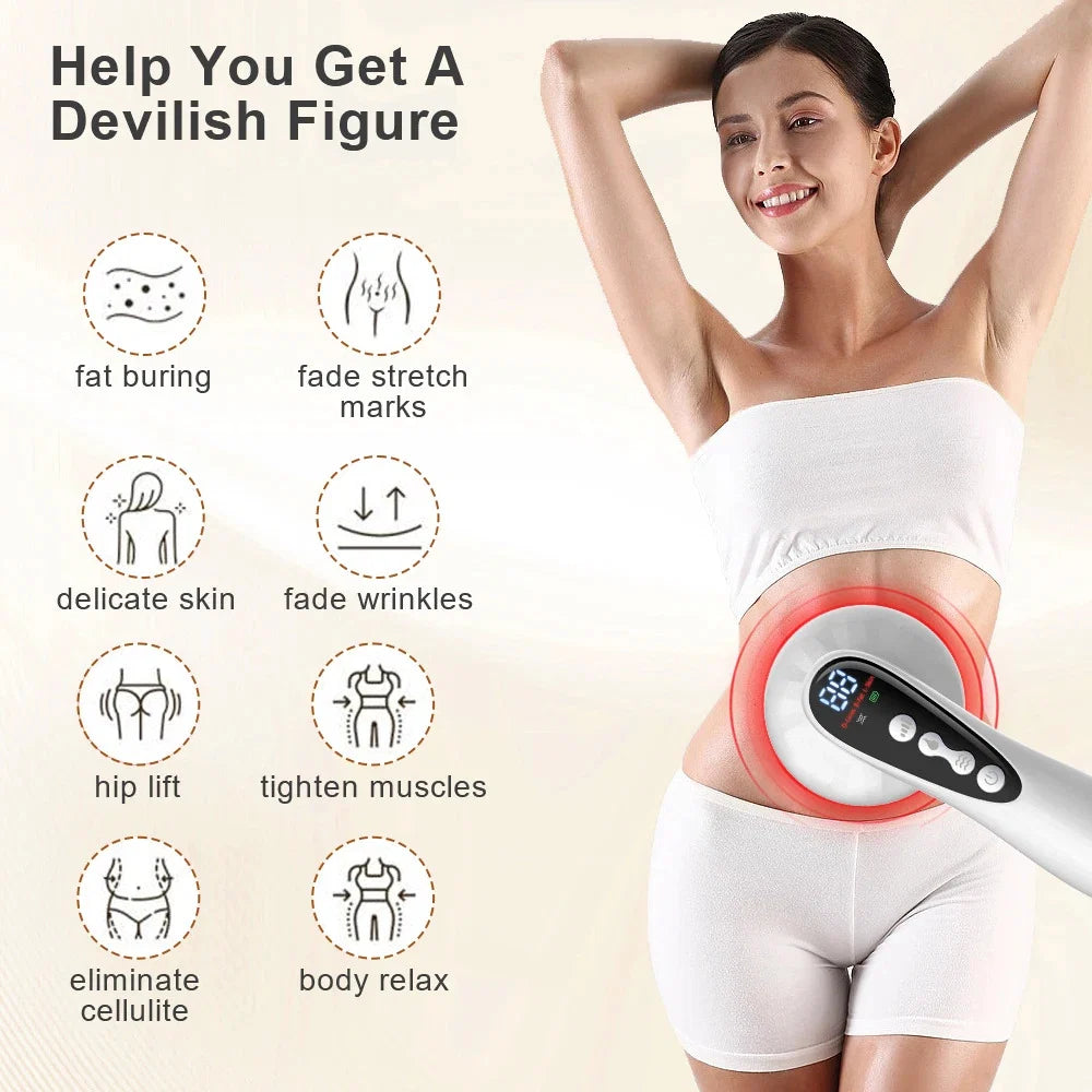Upgrade 5-In-1 Body Sculptor - Body Sculpting Massager for Stomach, Arms, Legs, & Love Handles - anti Cellulite Massage Too, Lymph Drainage Machine, & Skin Tightening