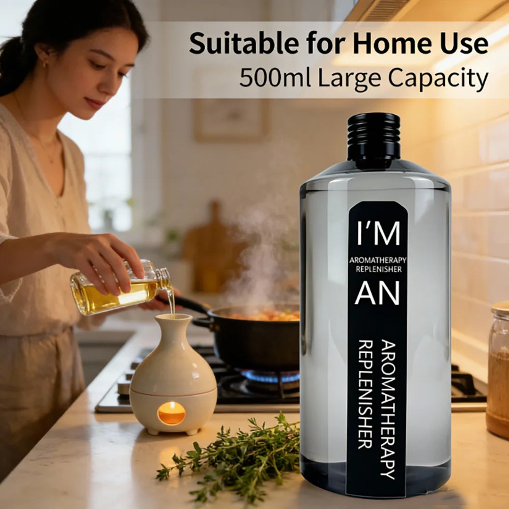 500ML Lasting Flameless Hotel Hilton Marriott White Tea Aromatherapy Refill Essential Oil for Humidifier Fresh Air Aroma Machine