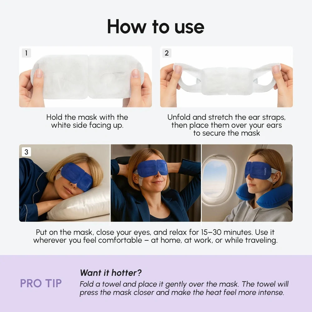 Marée® Scented Spa Steam Eye Mask