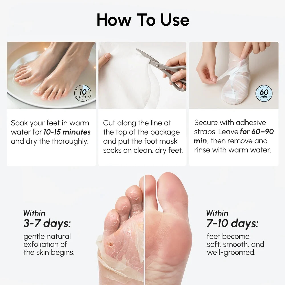 Marée® 3-in-1 Hydrating Foot Peel Mask
