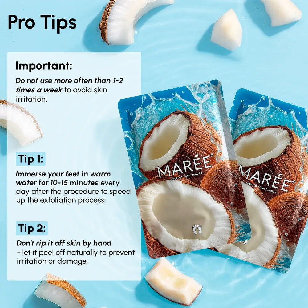 Marée® 3-in-1 Hydrating Foot Peel Mask