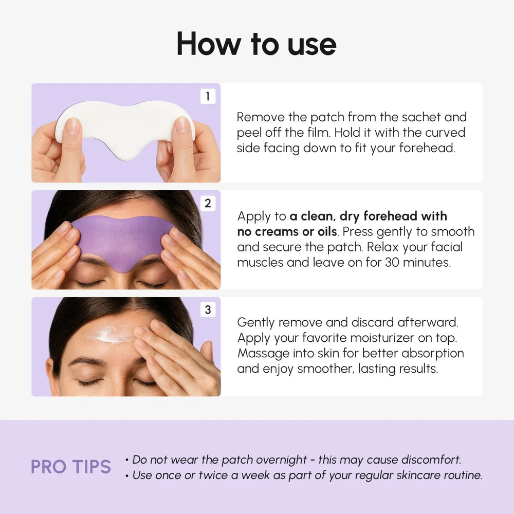 Marée® Anti-Wrinkle Forehead Patches — Overnight Smoothing Treatment