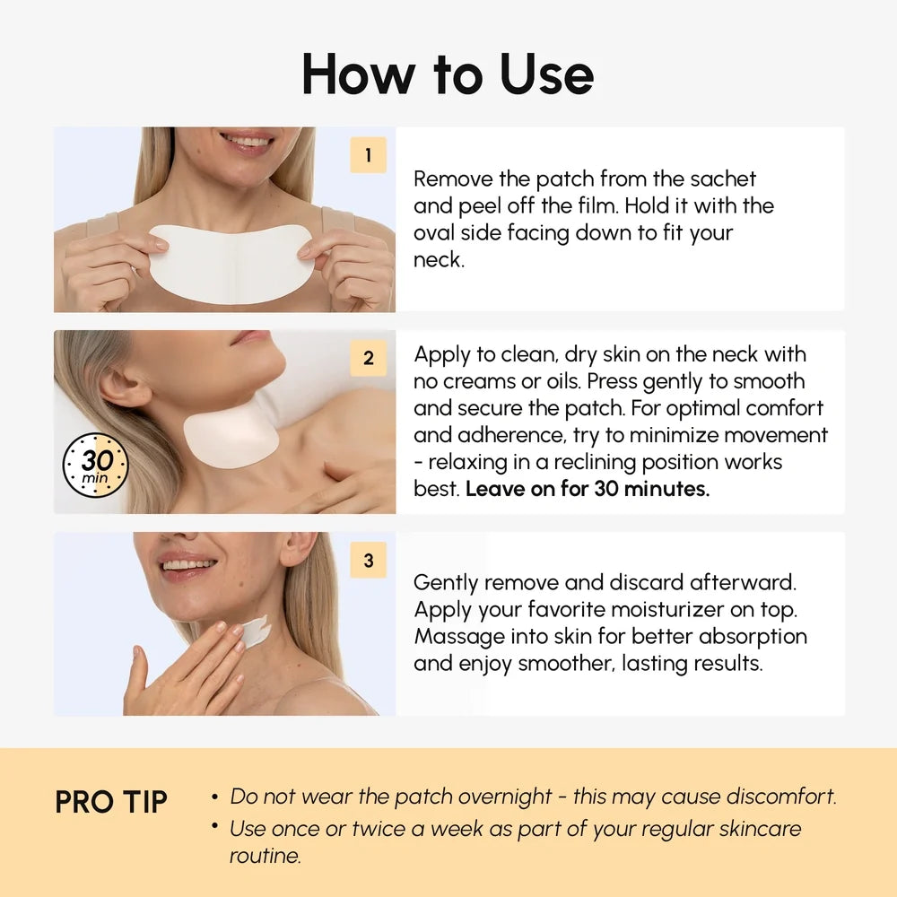 Marée® Neck Wrinkle Patches