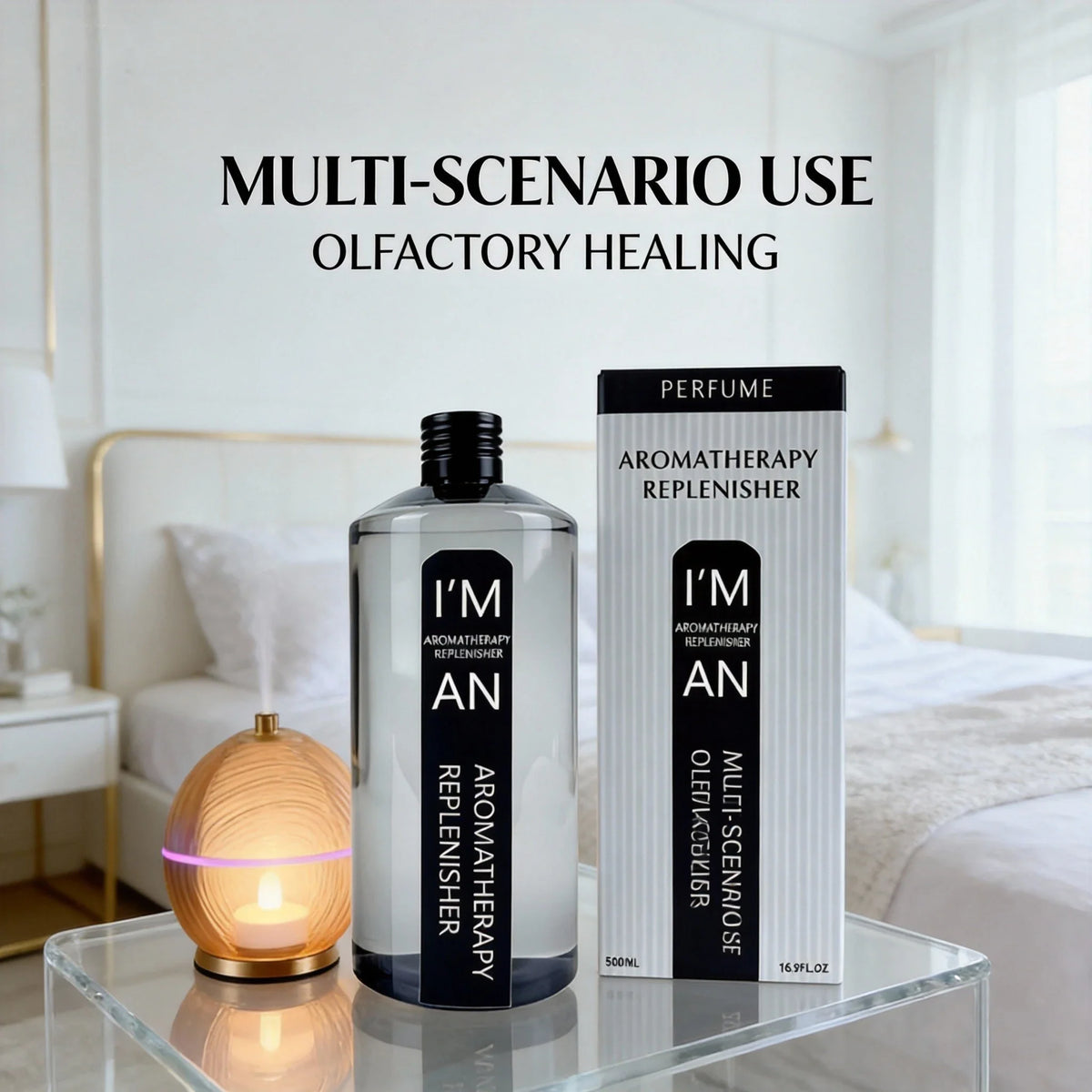 500ML Lasting Flameless Hotel Hilton Marriott White Tea Aromatherapy Refill Essential Oil for Humidifier Fresh Air Aroma Machine