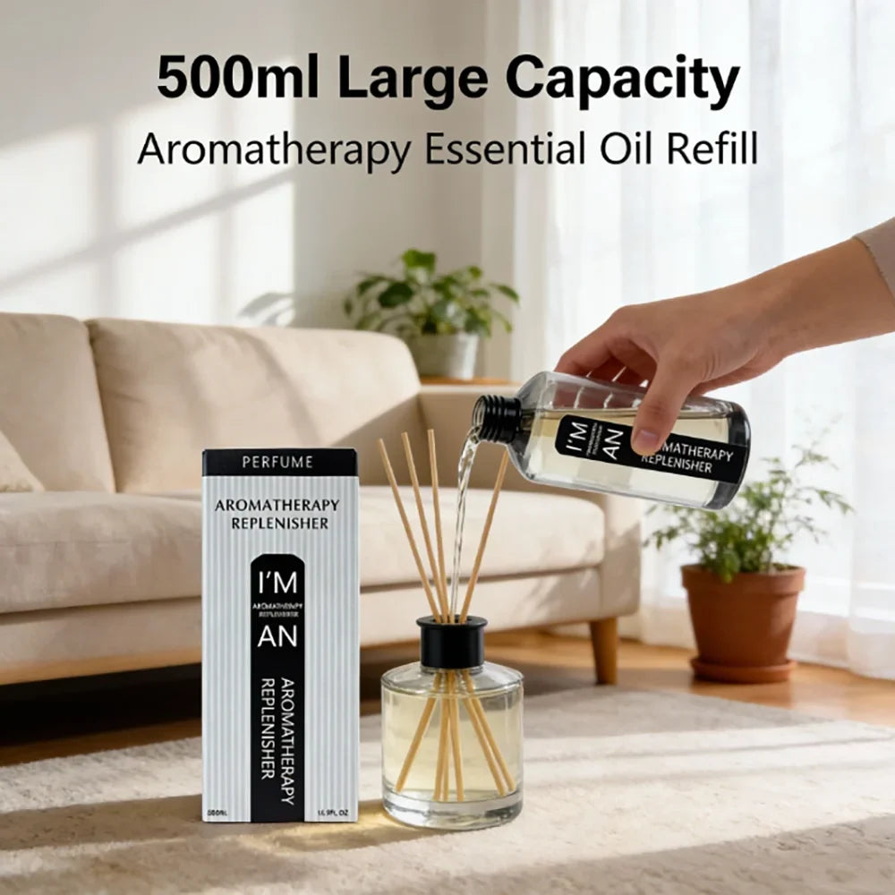 500ML Lasting Flameless Hotel Hilton Marriott White Tea Aromatherapy Refill Essential Oil for Humidifier Fresh Air Aroma Machine